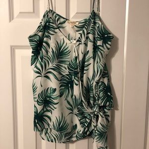 Charming Charlie fern print tank